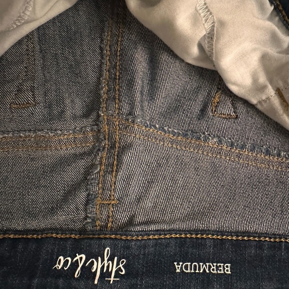 Style & Co. Women’s Dark Blue Denim Bermuda Shorts - Picture 3 of 4